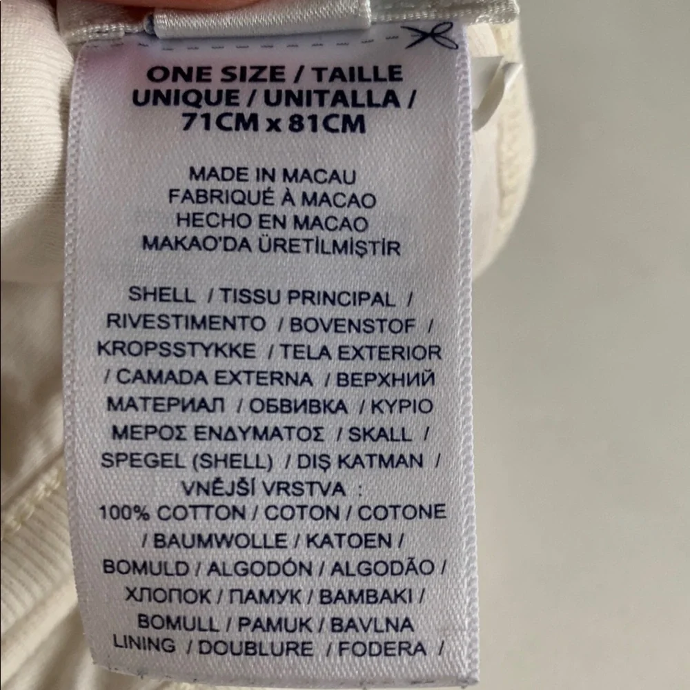 Ralph Lauren Classic Bear Baby Cream Blanket